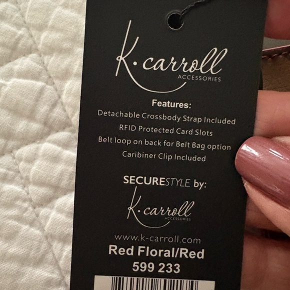 NWT K. Carroll Small Floral Crossbody Bag - Picture 8 of 8